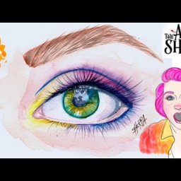 Realistic Eye Easy How to Paint Watercolor Beginners Step by step | Video Replay | The Art Sherpa