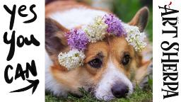 LIVE 🔴 Corgi Memorial Painting  Queen Elizabeth 2  🌺🌸🌼 Acrylic painting Tutorial Step by Step
