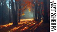 Autumn Forest Path with Dappled Light  Acrylic painting Tutorial Step by Step   #AcrylicTutorial