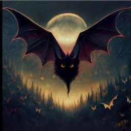 Bats and Moon Fantasy  😈🧙‍♀️🕷 13 Days of Halloween  Acrylic painting Tutorial Step by Step