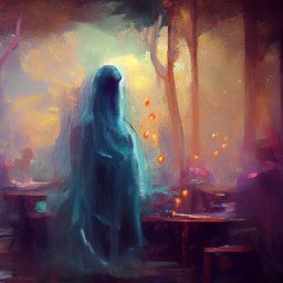 The Ghostly Haunting 😈🧙‍♀️🕷 13 Days of Halloween  Acrylic painting Tutorial Step by Step