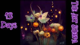 Mystical Autumn Floral ‍♀️ 13 Days of Halloween  Acrylic painting Tutorial Step by Step