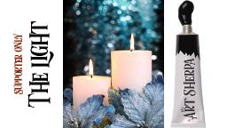 Patron and Supporter Holiday The Light Christmas Candles in Blue