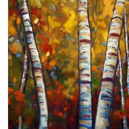 How to paint Abstract Birch Trees 🍂🍁 EASY acrylics for beginners: A step-by-step tutorial