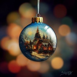 Christmas Ornament 🎄☃️❄️  How to paint acrylics for beginners: A step-by-step tutorial