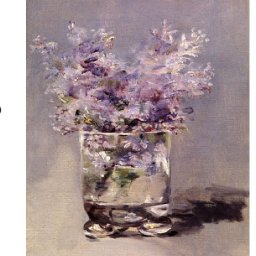 Lilacs in a Glass by Manet  How to paint acrylics for beginners: Paint Night at Home