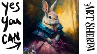 Fantasy Fairytale Rabbit 🌟🎨 How to paint acrylics for beginners: Paint Night at Home