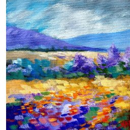 Abstract Landscape 🌟🎨 How to paint Abstract acrylics for beginners: Acrylic April Day 2