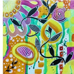 Funky Abstract How to Paint a Abstract in Acrylic Step by Step for Beginners | Day 7