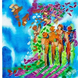 Acrylic April Day 11: Emotional Abstractions: A Step-by-Step Guide to EASY Abstract People Painting
