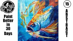 April Day 15: Abstract Fish | Expressionism & Realism Fusion | Beginners Tutorial