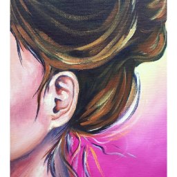 How to paint an EAR  Step by Step Acrylic Painting  tutorial #aboutface #11