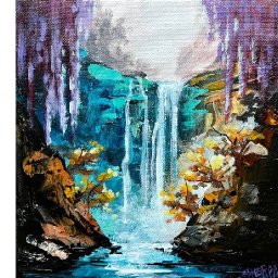 Acrylic April Day 26: Abstract Landscape with Palette Knife Technique | Beginner Acrylic Tutorial