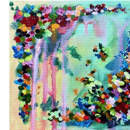 Acrylic April Day 27: Floral Feminine and Romantic Abstract | Beginner Acrylic Tutorial
