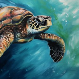 Sea Turtle Acrylic tutorial LIVE STREAM CLASS  Step by step for beginners: Paint Night at Home