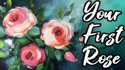THE EASY ROSE  This is my No-Fail Acrylic Rose  LIVE STREAM CLASS  Step by step