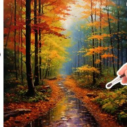 Autumn Landscape path in the Rain 🌟🎨 How to paint acrylics
