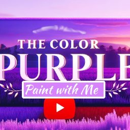 The Color Purple 🌟🎨 How to paint acrylics for beginners: Christmas Live stream