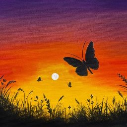 How to paint a Sunset EASY 🌟🎨 How to paint acrylics for beginners: Paint Night at Home