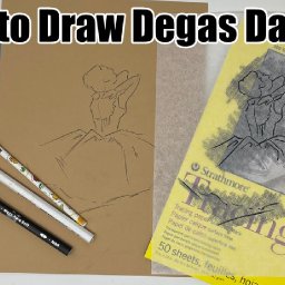 Zoom 🎨 How to Draw the Degas Dancer step by step - my method of draw and transfer - patron