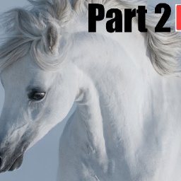 How to Paint White horse on Watercolor paper in Acrylic PART 2 🌟🎨   Paint the Horse Finish