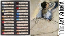 Zoom  Oil pastels for  the Degas Dancer step by step