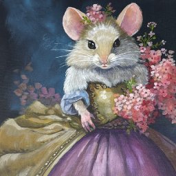 Fantasy princess Mouse  How to paint acrylics : Paint Night at Home
