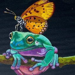 Patron Frog and Friend Part 2🌟🎨 How to paint acrylics for beginners: Paint Night at Home