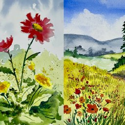 Patron Zoom ~` Watercolor Landscapes