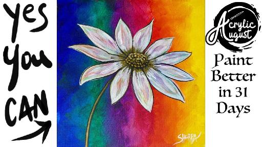 Colorful Daisy Flower🌟🎨 How To Draw And Paint Tutorial For Beginners ...