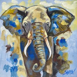 Elephant 🌟🎨 How to Draw and Paint tutorial for Beginners: Acrylic August | Day 8