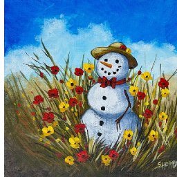 Fall Snowman 🌟🎨 How to Draw and Paint tutorial for Beginners: Acrylic August | Day 15