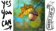 Acorn  How to Draw and Paint tutorial for Beginners