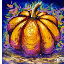 Easy Fall pumpkin 🌟🎨 How to Draw and Paint tutorial for Beginners Paint night at home