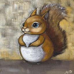 Cute Squirrel 🌟🎨 How to Draw and Paint tutorial for Beginners: paint night at home