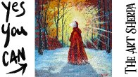 The Handmaid's Tale  How to Paint tutorial for Beginners -the 13 days of Halloween