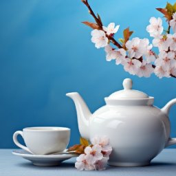 Teapot cherry blossom Still life  How to Draw and Paint tutorial for Beginners #art #painting