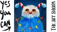 Christmas Critter 🌟🎨 How to Draw and Paint tutorial for Beginners Winter Wonder  #Painting #art