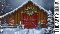 Old Barn in Winter Landscape  How to Draw and Paint tutorial for Beginners