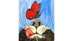 Cat Nose and Butterfly LIVE Acrylic Painting on Canvas for Beginners