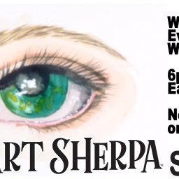 The Art Sherpa Show, Realistic Watercolor Eye