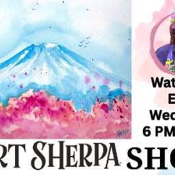 The Art Sherpa Show, Mount Fuji with Cherry Blossoms 