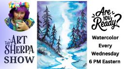The Art Sherpa Show, Fun Blue Landscape