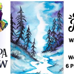 The Art Sherpa Show, Fun Blue Landscape
