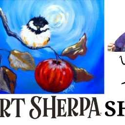 The Art Sherpa show / Happy Chickadee