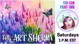 The Art Sherpa Show / Lavender with butterfly