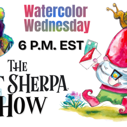 The Art Sherpa Show / Watercolor Wednesday / Sherpa Gnome