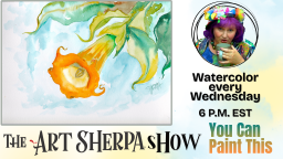 The Art Sherpa Show / Watercolor / Trumpet Flower