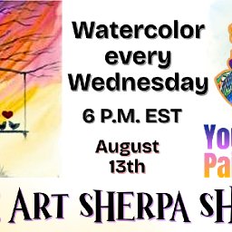 The  Art Sherpa Show / Watercolor Swing and Sunset