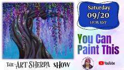 The Art Sherpa Show / Simple Wisteria Tree with Cotton swabs